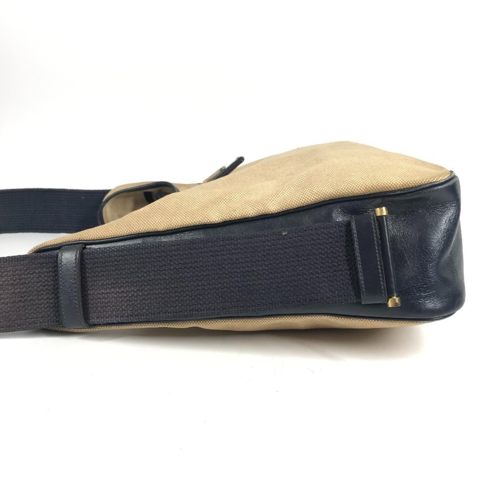 HERMES Vintage Sacoche Bag, Shoulder Handbag with Pouch, Leather, Canvas, Men... - Picture 5 of 16